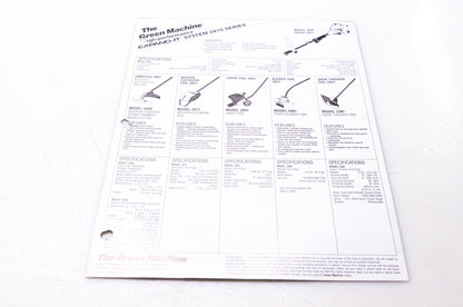 The Green Machine GM778 Panther Expand-It System 2810 Brochure