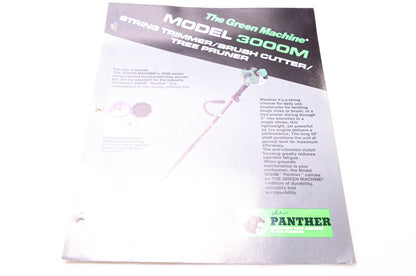The Green Machine GM828 Model 3000M String Trimmer Brush Cutter Tree Pruner Brochure