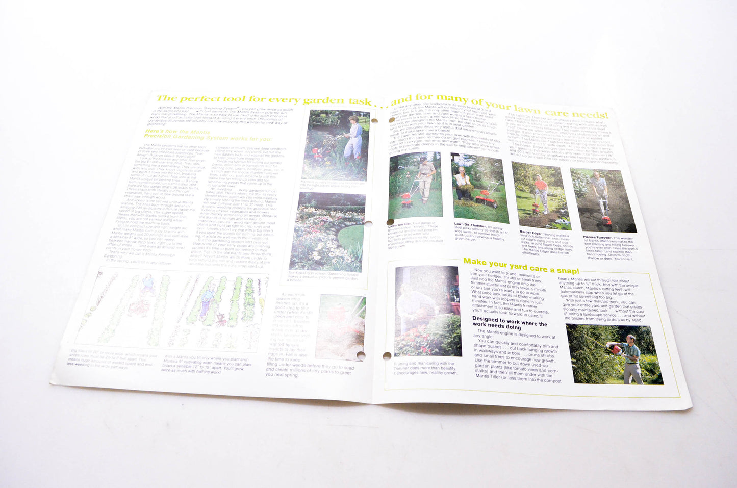 Mantis Manufacturing Co. 8026A Precision Gardening System Brochure