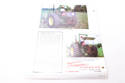 Thompson Seeder Company T-888 Power Spreaders Brochure