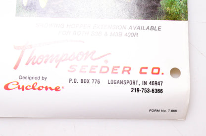 Thompson Seeder Company T-888 Power Spreaders Brochure