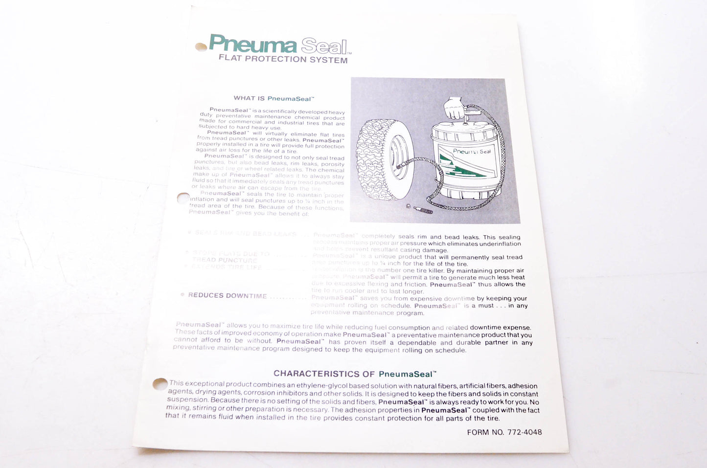 Pneuma Seal 772-4048 Flat Protection System Brochure