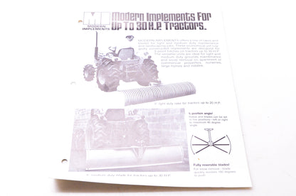 Modern Implements MI-84 Modern Implements for Up to 30 HP Tractors Brochure