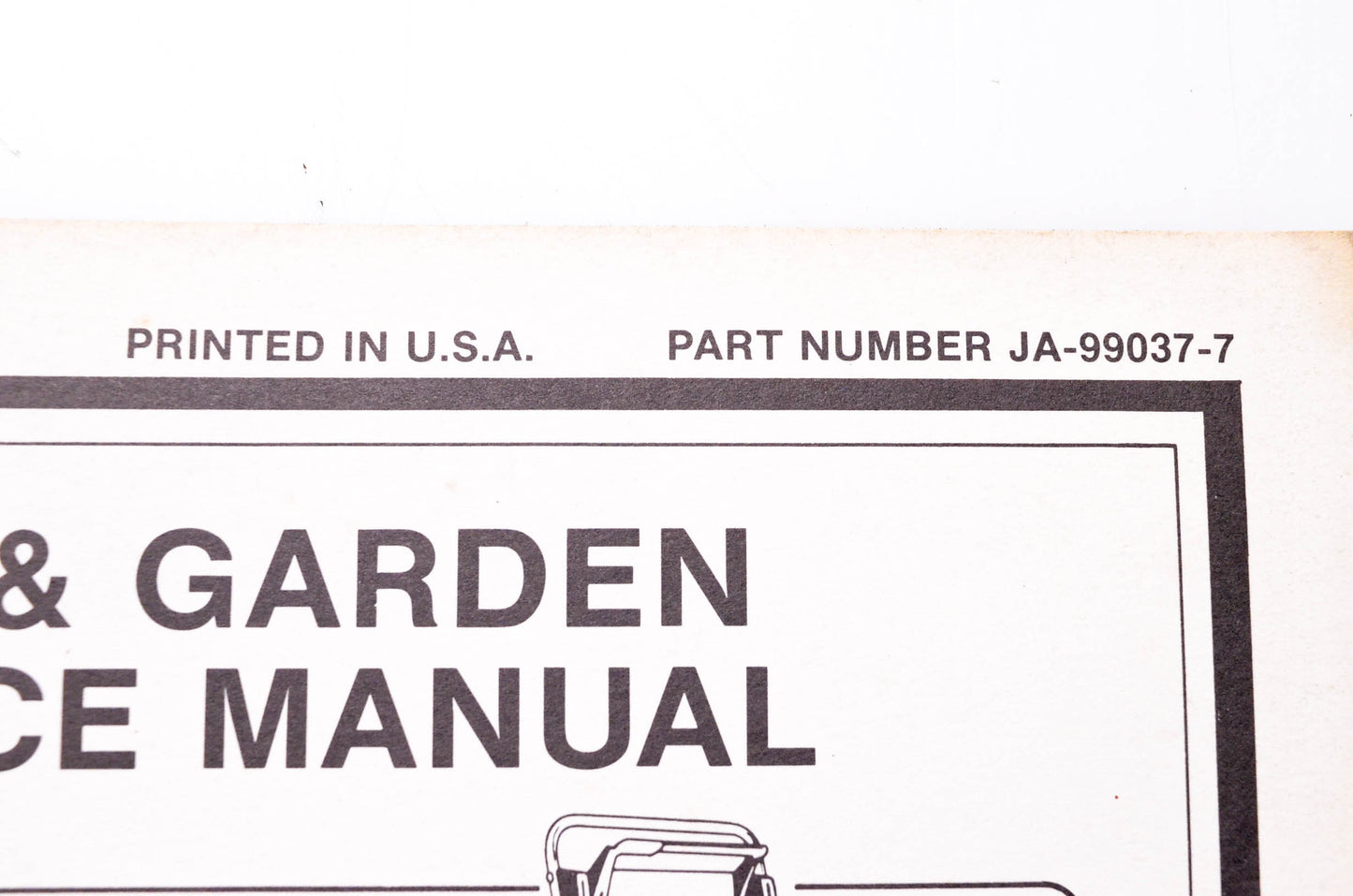 Homelite Jacobsen JA-99037-7 Lawn & Garden Service Manual 1974 1983 Walk-Behind Rotary Mowers