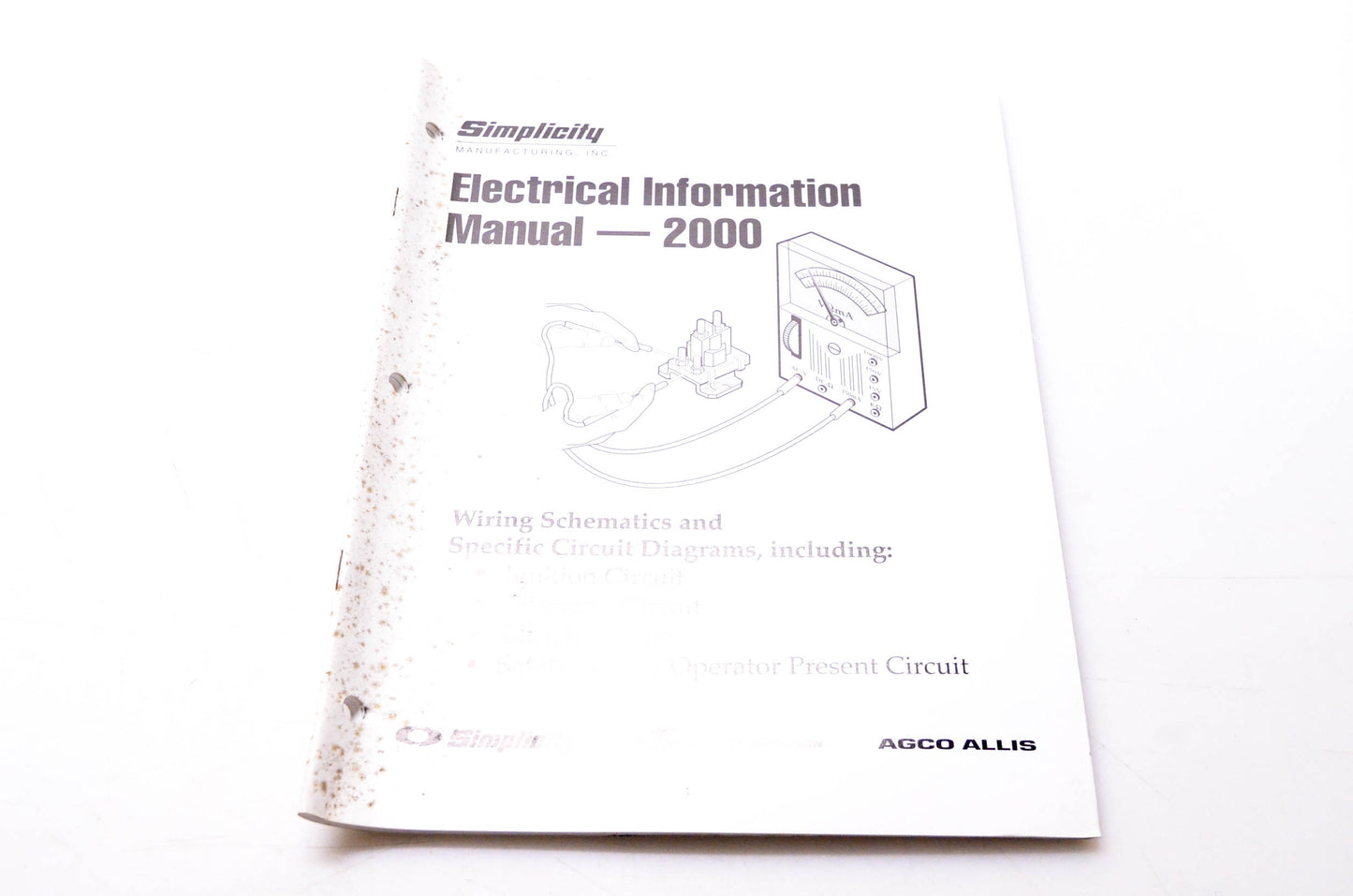Simplicity Manufacturing 200073 Electrical Information Manual 2000