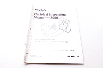 Simplicity Manufacturing 200073 Electrical Information Manual 2000