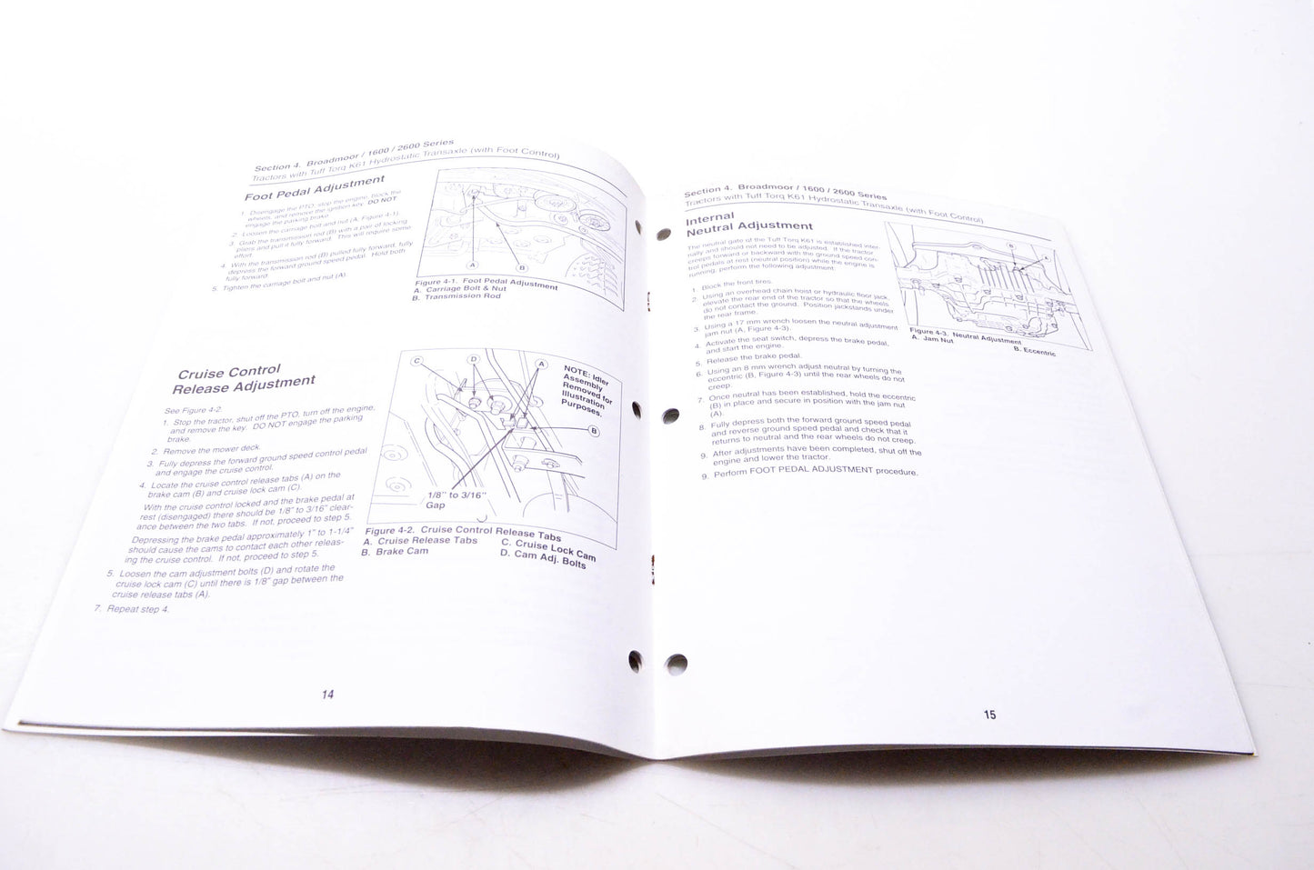 Simplicity Manufacturing 500-2180-03-XX-SMA Neutral Adjustments for Hydrostatic Drive Tractors Volume 2