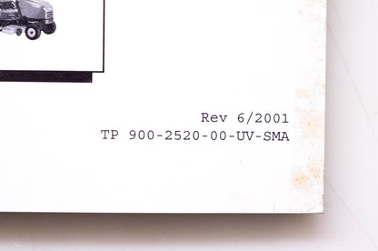 Simplicity Manufacturing 900-2520-00-UV-SMA Service Information User's Guide