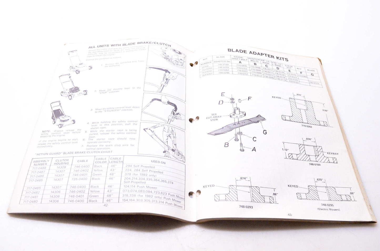 MTD 770-5186A 1986 Service School Book 1