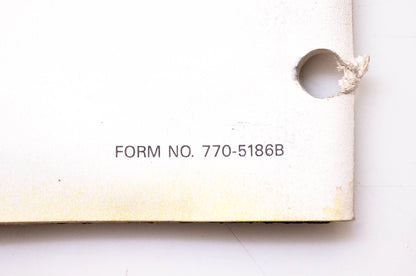 MTD 770-5186B 1986 Service School Book 2