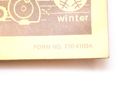 MTD 770-4109A 1985 Service School Book 1