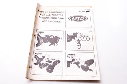 MTD 770-2510 Set Up Procedure for All Tractor Ground Engaging Accessories