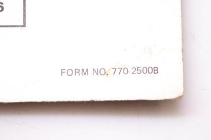 MTD 770-2500B 1983 Service School Book 2