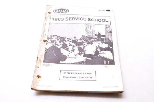 MTD 770-2500A 1983 Service School Book 1