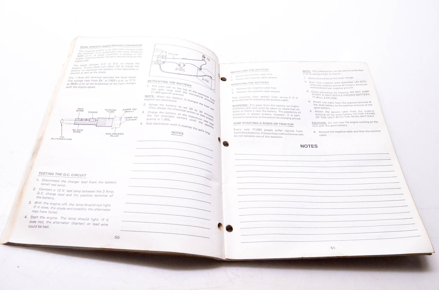 MTD 770-2500A 1983 Service School Book 1