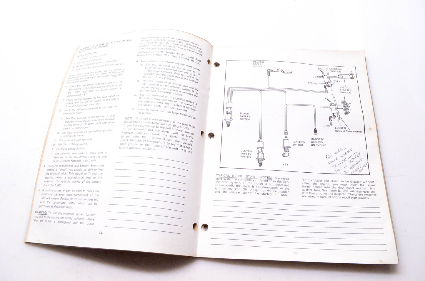 MTD 770-3535A 1984 Service School Book 1