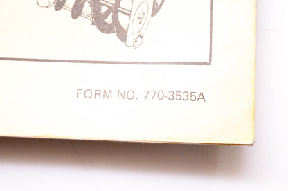 MTD 770-3535A 1984 Service School Book 1