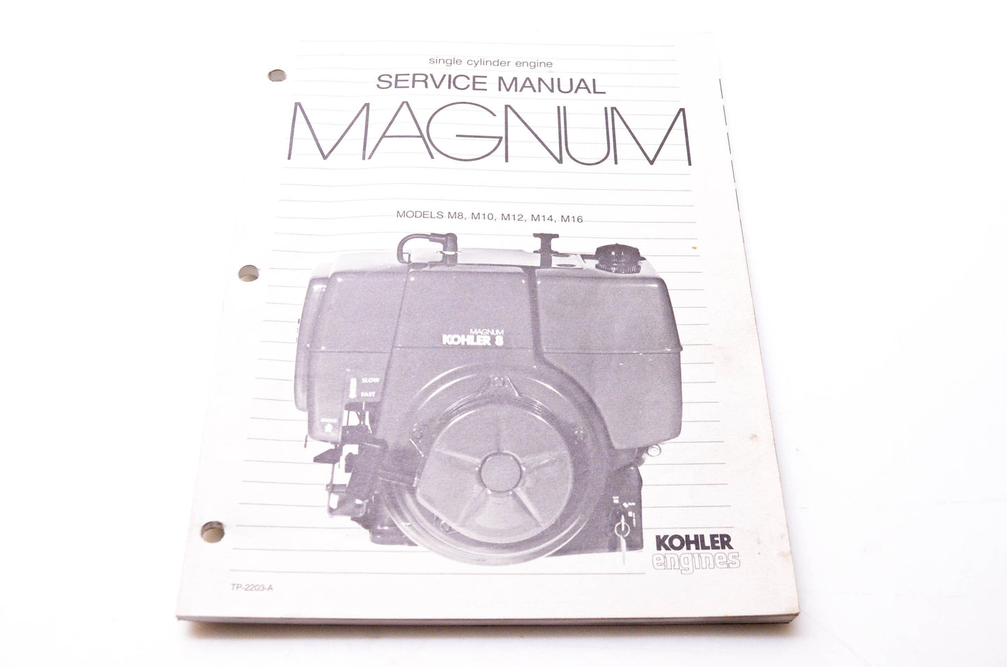 Kohler TP-2203-A Magnum Single Cylinder Engine Service Manual