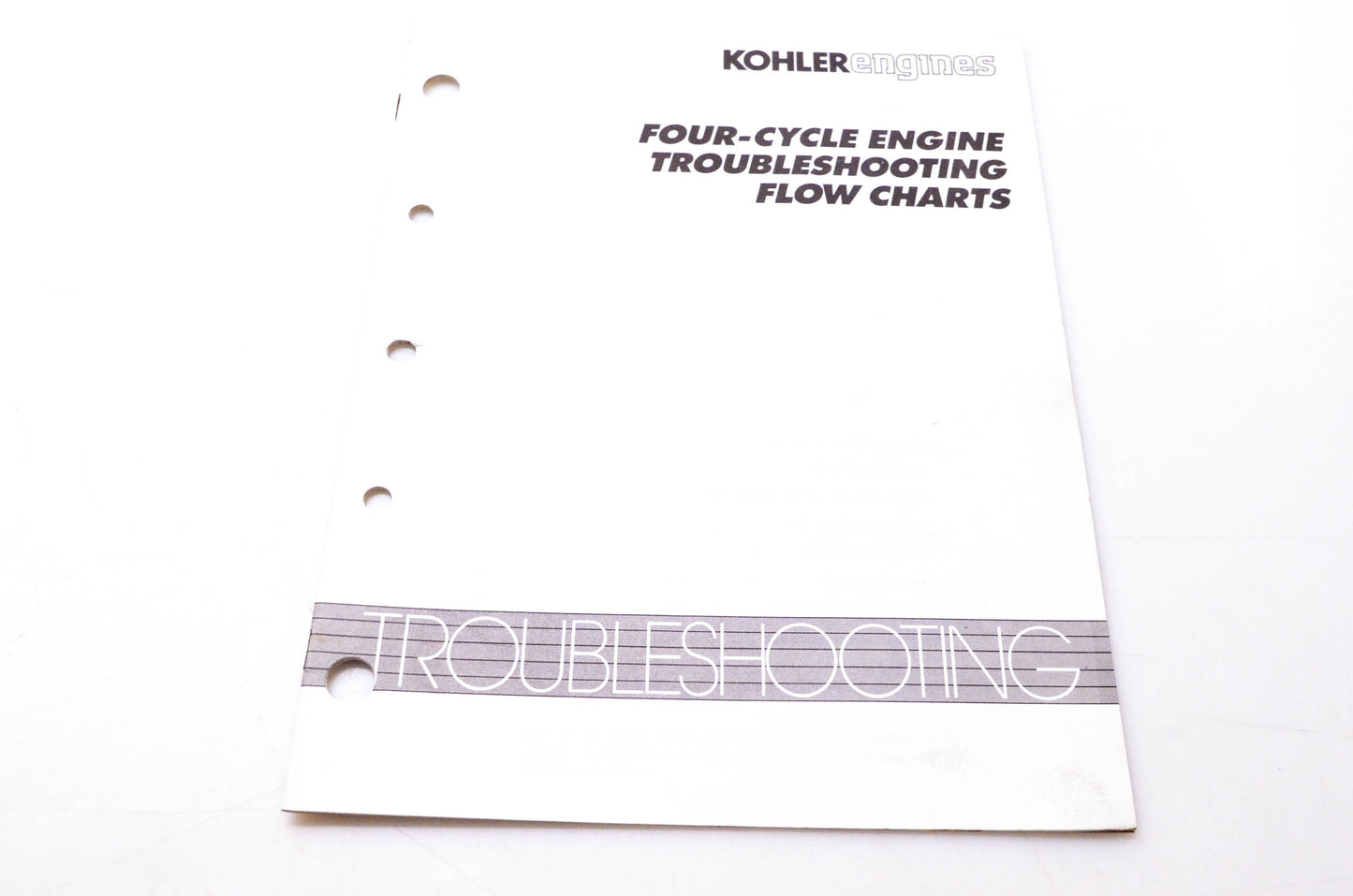Kohler TP-2131-A Four-Cycle Engine Troubleshooting Flow Charts