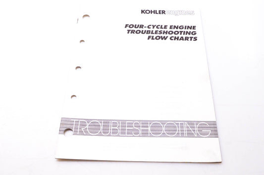 Kohler TP-2131-A Four-Cycle Engine Troubleshooting Flow Charts
