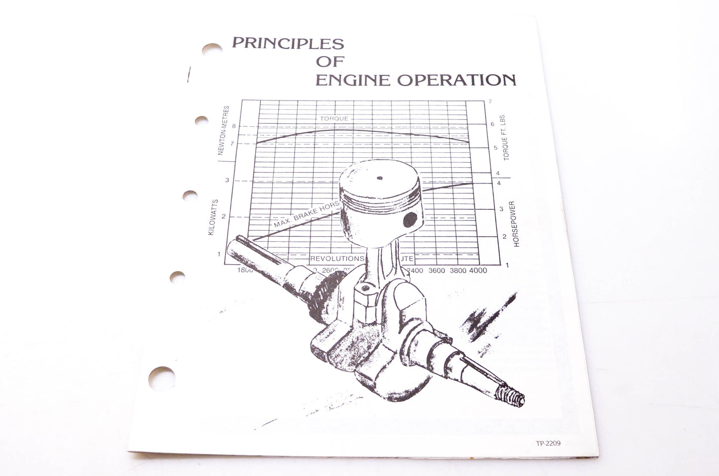 Kohler TP-2209 Principles of Engine Operation
