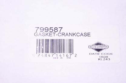 New OEM Briggs & Stratton 799587 Crankcase Gasket NOS