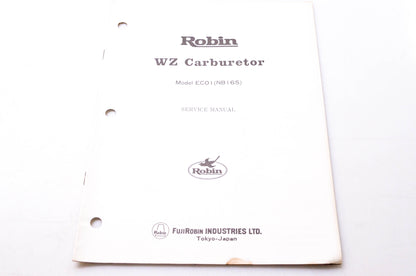 Fuji Robin 1023 84.4 Robin WZ Carburetor Model EC01(NB16S) Service Manual