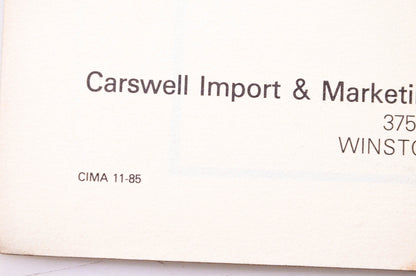 Carswell Distributing Company CIMA 11-85 Agway Leaf Blower Model BPB400 1985-86 Update Parts Manual