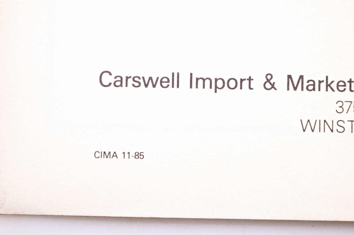 Carswell Distributing Company CIMA 1-86 Agway Gas Trimmer Brush Cutter Model GT301 Parts Manual