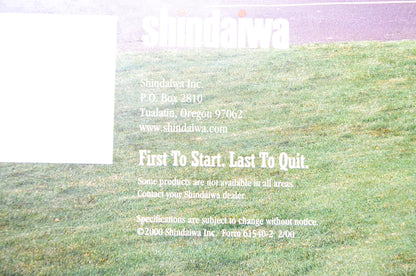 Shindaiwa 61540-2 Shindaiwa Outdoor Power Equipment