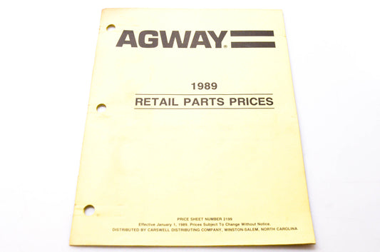 Carswell Distributing Company CIMA 12/88 Agway 1989 Retail Parts Prices