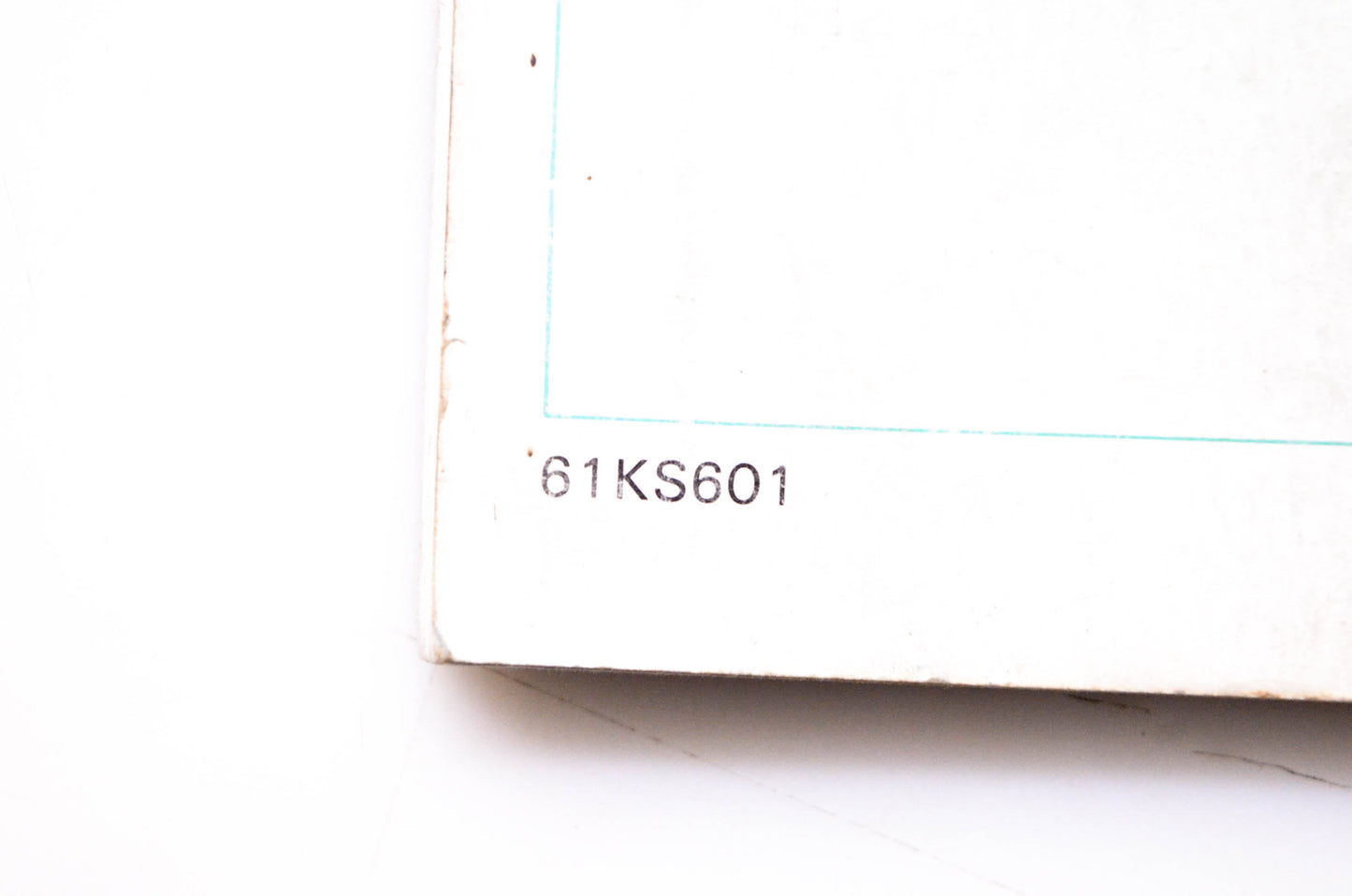 OEM Honda 61KS601 Service Manual 86-87 CR125R