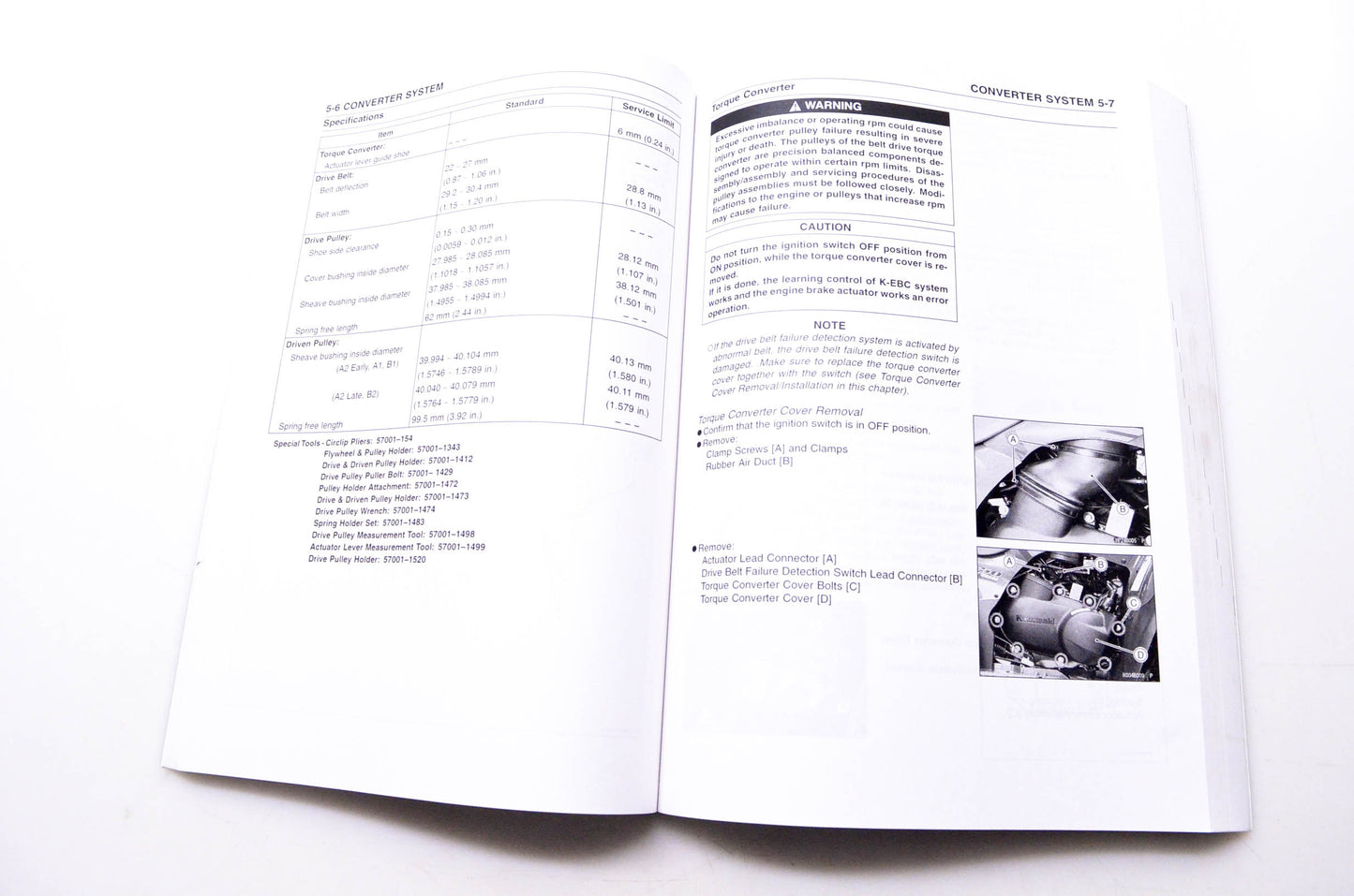 OEM Kawasaki 99924-1261-04 All Terrain Vehicle Service Manual