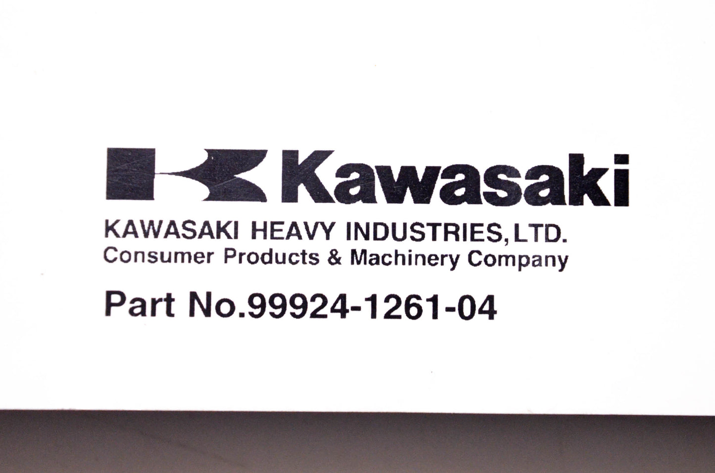 OEM Kawasaki 99924-1261-04 All Terrain Vehicle Service Manual
