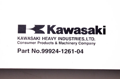 OEM Kawasaki 99924-1261-04 All Terrain Vehicle Service Manual
