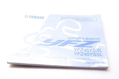OEM Yamaha LIT-11626-33-17 Owner's Manual YFZ45YSXL YFZ45YSSL