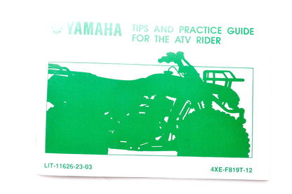 OEM Yamaha LIT-11626-23-03, 4XE-F819T-12 Tips & Practice Guide for the ATV Rider