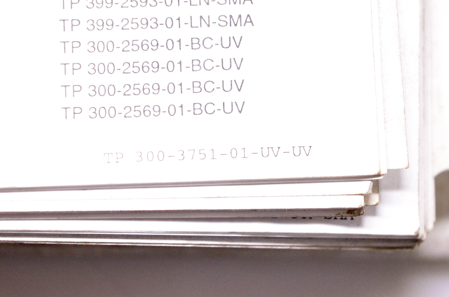 Simplicity Manufacturing 300-3751-01-UV-UV Technical Publication Updates