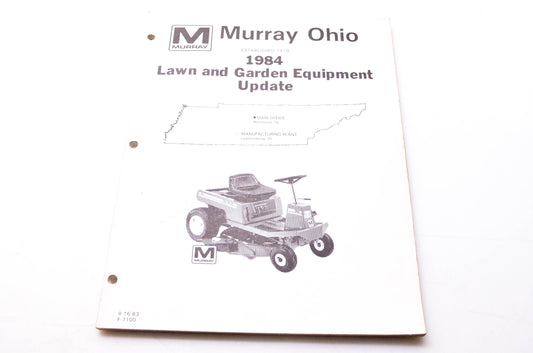 Murray Ohio 30544, F-7100 1984 Lawn & Garden Equipment Update