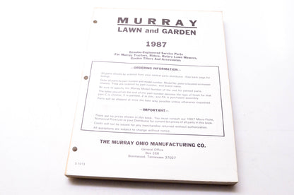Murray S-1013 Lawn & Garden 1987 Genuine-Engineered Service Parts