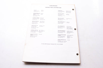Murray F-7101 Lawn & Garden 1984 Genuine-Engineered Service Parts