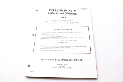 Murray F-6576 Lawn & Garden 1983 Genuine-Engineered Service Parts