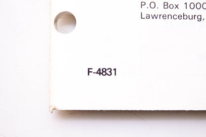 Murray F-4831 Lawn & Garden 1979 Genuine-Engineered Service Parts