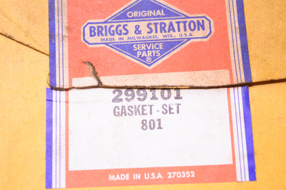 New OEM Briggs & Stratton 299101 Gasket Kit NOS