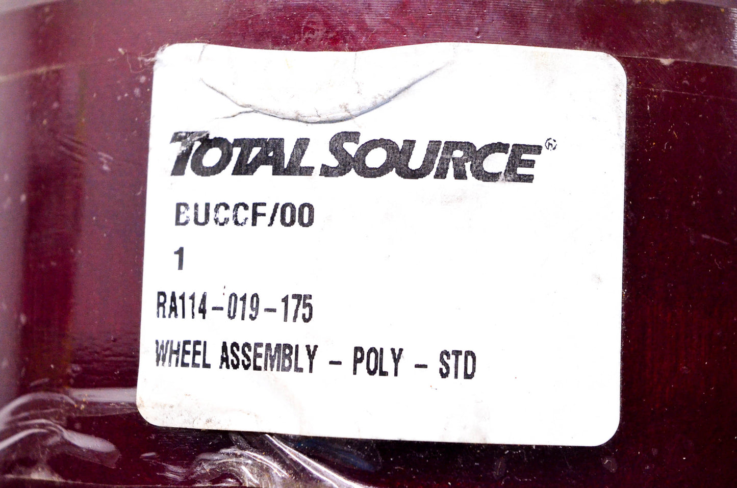 Total Source 114-019-175 Poly Forklift Wheel fits Raymond NOS