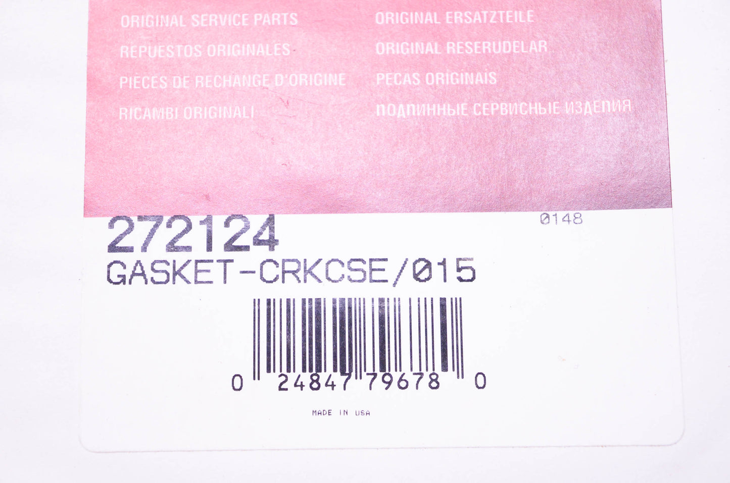 New OEM Briggs & Stratton 272124 Crankcase Gasket NOS