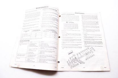 Kubota F-1583-9-78 Owner's Manual Model L1700 Series Loader