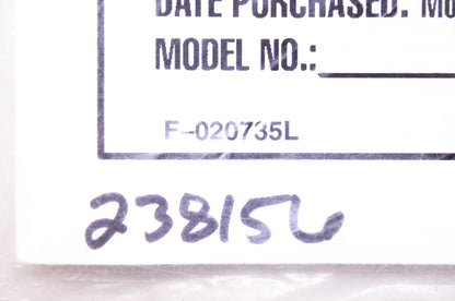 Murray F-020735L, 238156 Safety Preparation Operation & Maintenance Model 465602x8D