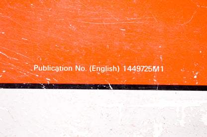 Massey-Ferguson 1449725M1 1240 1250 1260 Tractor Operator Instruction Book