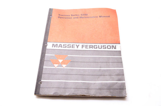 Massey-Ferguson 3549 046 M1 Tractors Series 2200 Operation & Maintenance Manual
